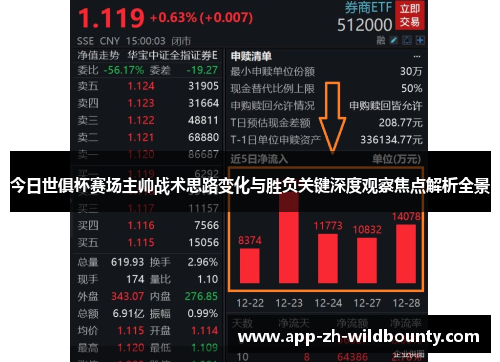 今日世俱杯赛场主帅战术思路变化与胜负关键深度观察焦点解析全景